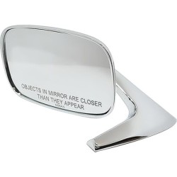 Chrome Outer Door Mirror, With Mounting Studs And Gasket RH