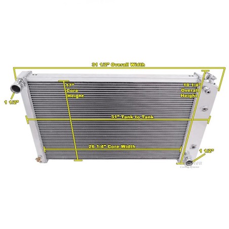 Champion Cooling Aluminum Radiator American Eagle Series 2 Core - 800 HP