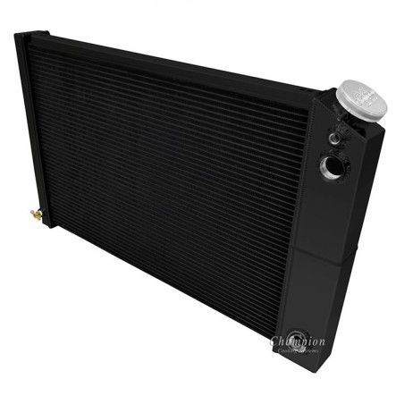 Champion Cooling Aluminum Radiator Champion Series 3 Core - 600-800HP - LS Swap Black
