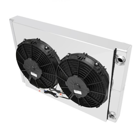 Champion Cooling Universal Series, 1 Row Drag Racing Radiator 25 x 16 Over Dual Pass