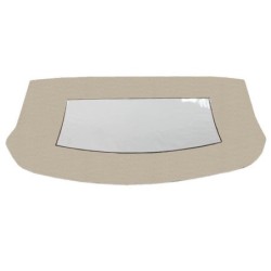 Convertible Top Window Only With Zipper Plastic Beige