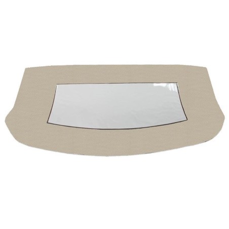 Convertible Top Window Only With Zipper Plastic Beige