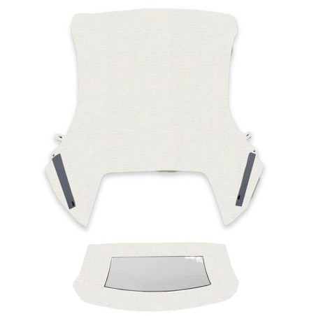 Convertible Top With Plastic Rear Window White