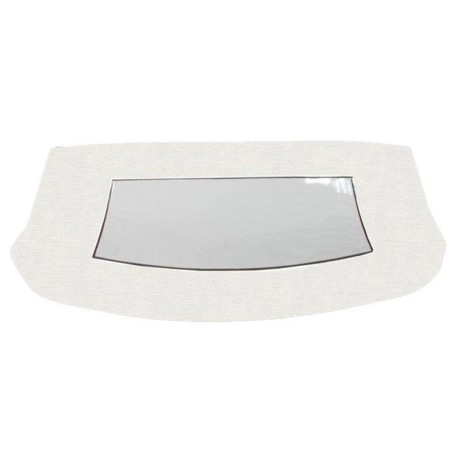 Convertible Top With Glass Rear Window White