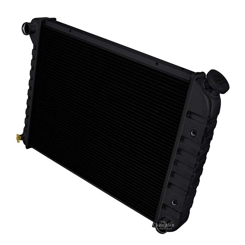 Stamped Radiator 1975-1977 Chevrolet Chevelle Stamped Tank Aluminum Radiator Saddle ...