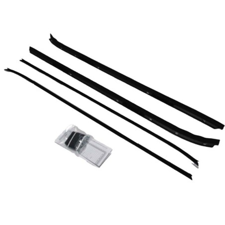 4 Piece Complete Window Felt Kit W/O Chrome Bead (w/ Special Ledge Molding)