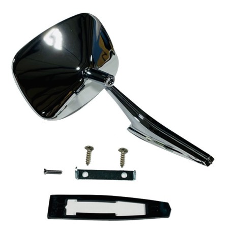 Passenger Side Side View Door Mirror Rectangular