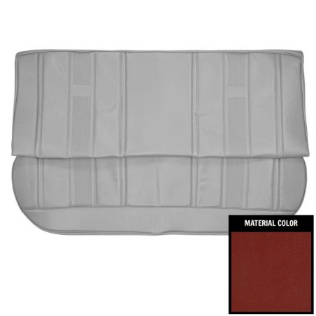 4 Door Sedan Rear Seat Covers, Red
