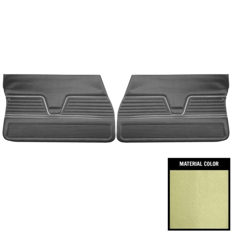 2 Door Sedan Front Door Panels, Unassembled, Light Green