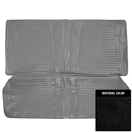 Coupe Standard Rear Seat Covers, Black