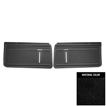 Standard Front Door Panels, Black