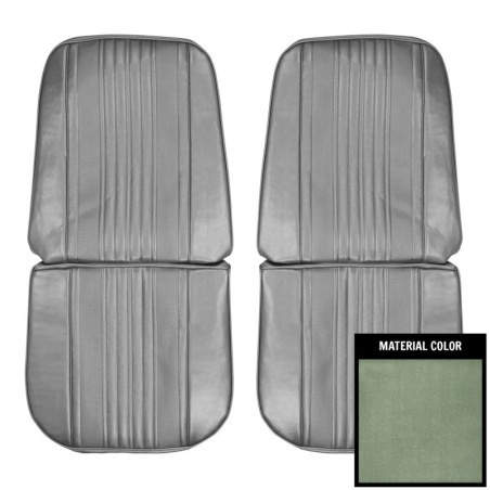 Bucket Seat Covers, Dark Metallic Green