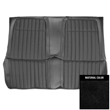 Convertible Deluxe Comfortweave Rear Seat Covers, Black