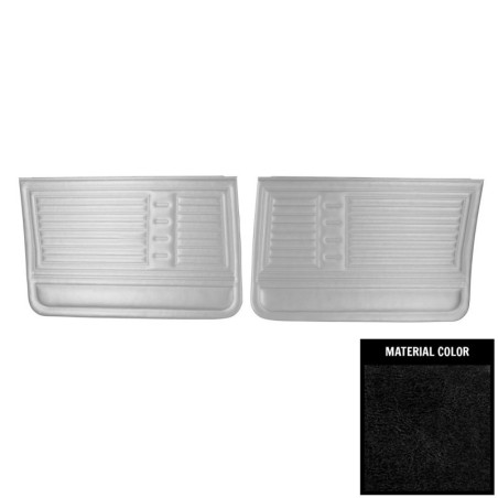 4 Door Sedan And Wagon Front Door Panels Black