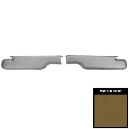 Convertible Sun Visors, Jade Green Madrid Grain
