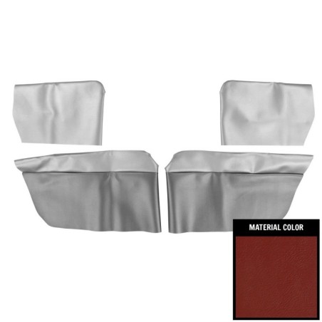 Rear Arm Rest Piston Covers, Red