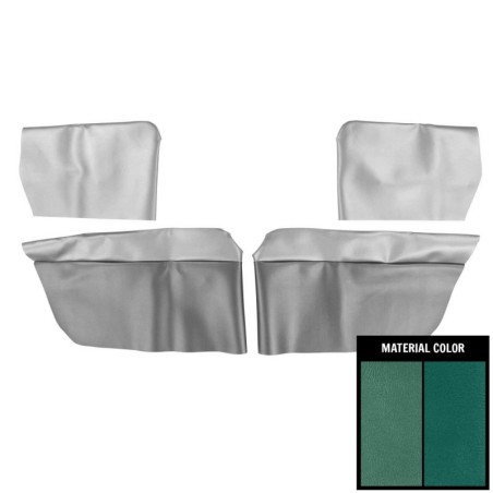 Rear Arm Rest Piston Covers, Aqua Two-Tone