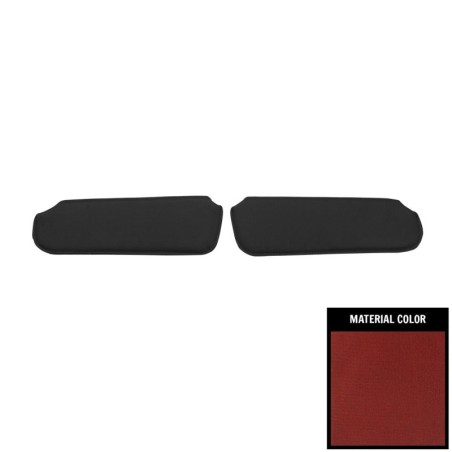 Coupe Sunvisors, Red