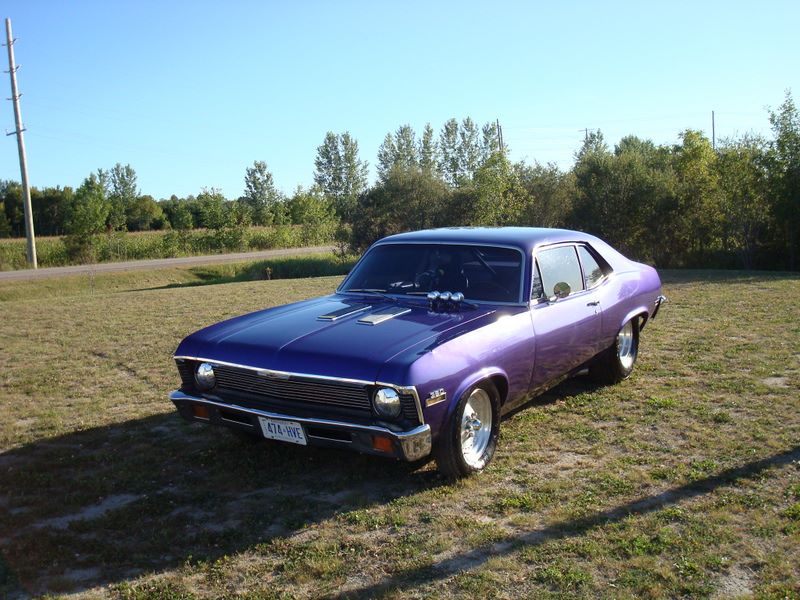 john's 1970 nova purple pro street