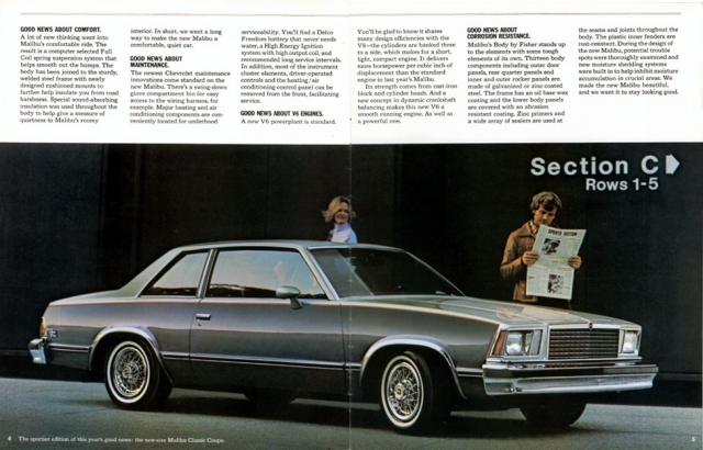 1978 Malibu Brochure (page 4 & 5)