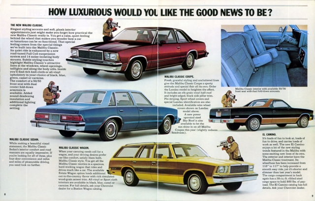 1978 Malibu Brochure (page 8 & 9)