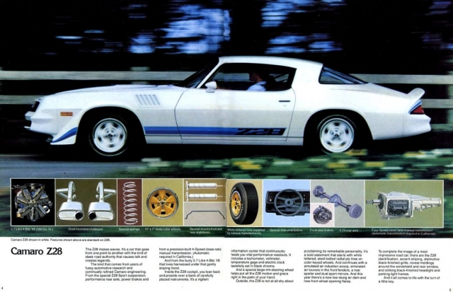 1979 Camaro OEM Brochure - Page 4 & 5