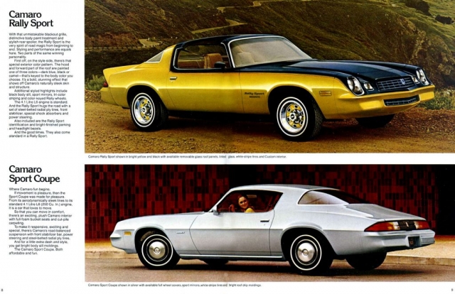 1979 Camaro OEM Brochure - Pages 8 & 9