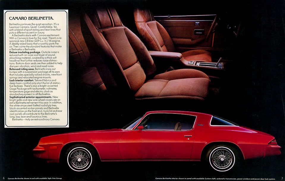 1980 Camaro OEM Brochure