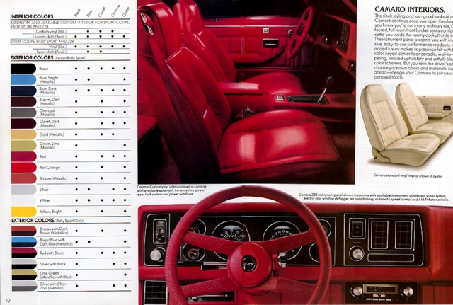 1980 Camaro OEM Brochure