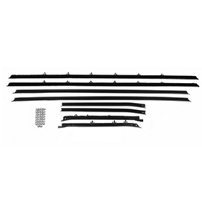 1973-1974 Nova 2 Door Window Felt Kit 8 Piece Replacement Style