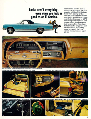 1970 El Camino OEM Brochure Page 4