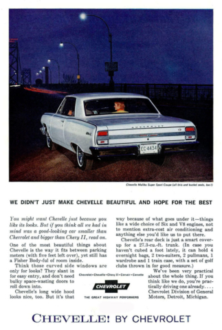 1964 Chevelle Print Ad