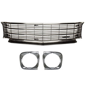 1972 chevelle 1972 el camino ss grille kit with headlamp bezels