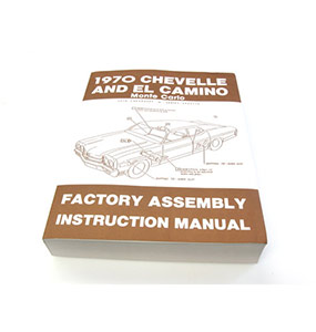 1970 Chevelle Factory Assembly Manual