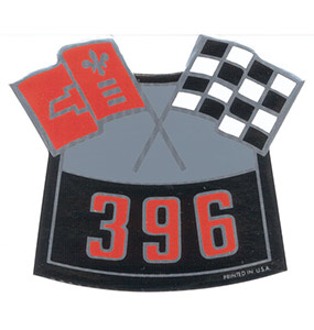 big block 396 air cleaner decal