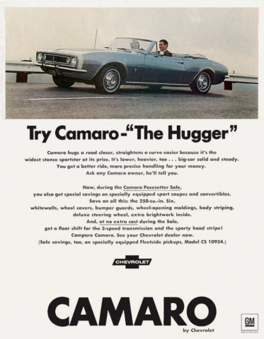 Try Camaro - "The Hugger" (1967)