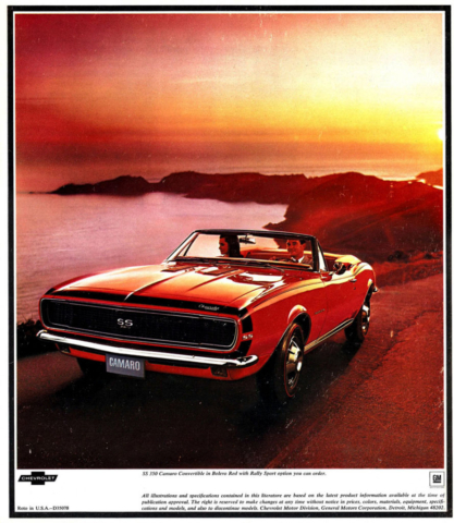 1967 Camaro OEM Brochure