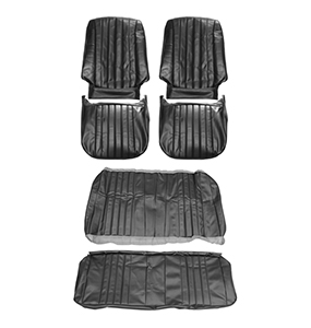 1969 Chevelle Coupe Bucket Seat Cover Kit, Black