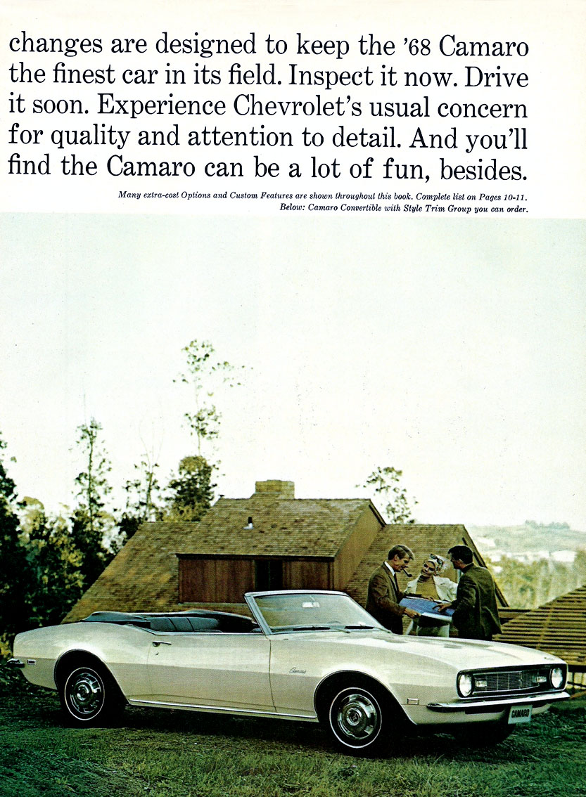 Design Changes for 1968 Camaro
