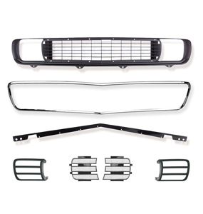 1969 Camaro Rally Sport Complete Grille Kit with Headlight Doors