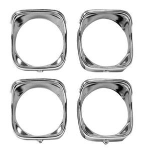 1968 chevelle headlight bezels