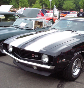 1969 Camaro Z/28 Vinyl Stripe Black w/ Cowl