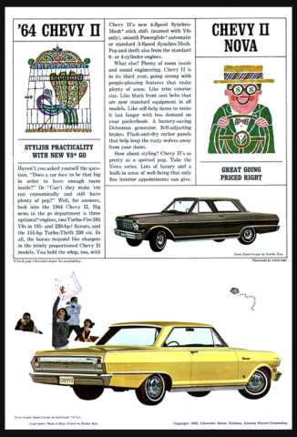 1964 Chevy II Nova OEM Brochure