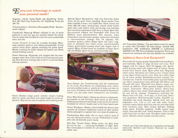 1966 Chevelle OEM Brochure