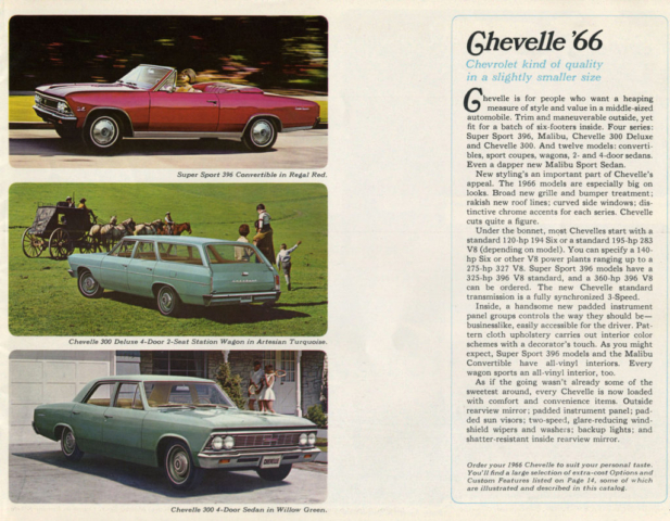 1966 Chevelle OEM Brochure