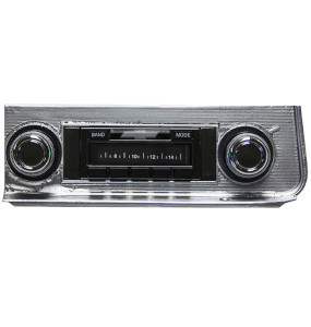 1966 El Camino Custom AutoSound USA-630 AM/FM Stereo 300 Watts Chrome: CAM-CH67-630