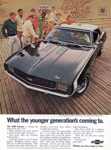 1969 Camaro - What the younger generation's coming to.