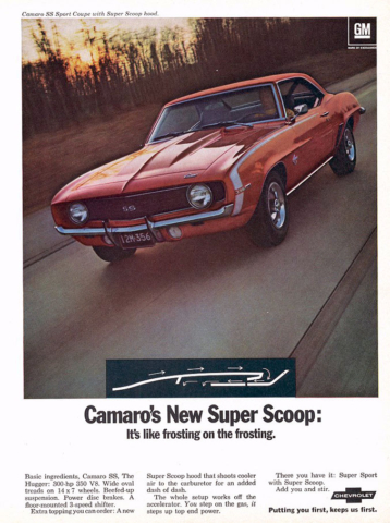 1969 Camaro - Super Sport Hood
