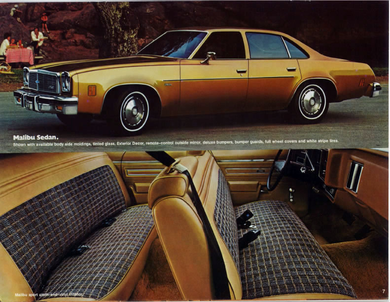 1976 Chevrolet Chevelle Malibu OEM Brochure.