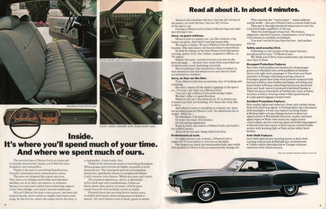 1972 Monte Carlo Brochure